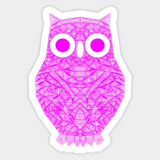 Geometric Owl 4 Sticker